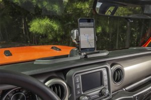 Jeep Gladiator Interior Dash Kit - Rugged Ridge - Dash Multi-Mount System Kit w/ Phone Holder - `20-`22 Jeep Gladiator Interior Dash Kit - Rugged Ridge - Dash Multi-Mount System Kit w/ Phone Holder - `20-`22